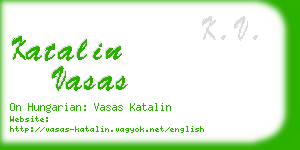 katalin vasas business card